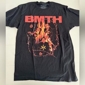Black Bring Me the Horizon band tee large NWOT